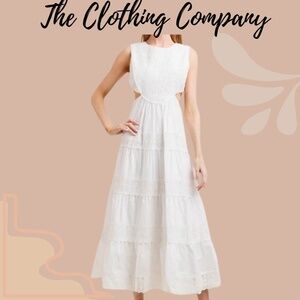 NWT White Eyelet Dress